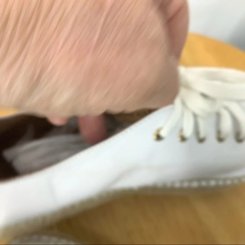 Pima2 White leather espadrille platform sneaker 40